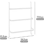 Wenko handdoekhouder Irpinia wit - metaal - 21,5 x 54,5 x 77,5 cm