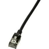 Logilink Professionele CQ9073S patchkabel, ultraflexibel, Cat. 6A, U/FTP, 5,0 meter, zwart