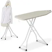 Bodo Strijkplank 2 in 1 - Strijken en Stomen - 135x46 cm - Crème -