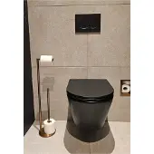 Wiesbaden Toiletbutler Alonzo Vrijstaand Geborsteld Brons Koper