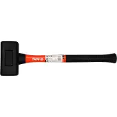 YATO YT-46270, hamer zonder terugslag, met rubberen handgreep, glasvezel, zwart, oranje, 490 mm, 2,4 kg