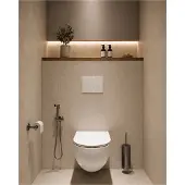 Wiesbaden Tivaro Bidetset met Handdouche en Doucheslang - Gunmetal