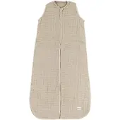 Meyco Baby Uni baby zomerslaapzak - pre-washed hydrofiel - sand - 110cm - 0.5 TOG