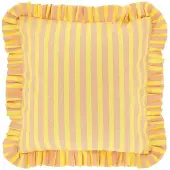 Unique living sierkussen ruth yellow 45x45cm