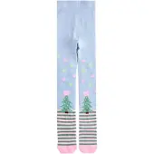 Next - Meisjes - Katoenrijke maillot met kerstmotief - Blauw