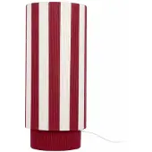 Leitmotiv Vienna Stripes Large LED Tafellamp | 1x E27 40W | Burgundy/off white