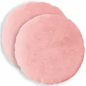 vidaXL Kussensloop 2 st HEERLEN Roze Ø 60 cm Flanel