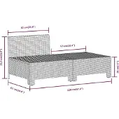 vidaXL 2-delige loungeset voor de tuin met kussens, grijs, van polyrotan