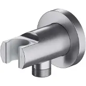 Omnires - Wandbocht met houder, geborsteld nikkel 8873NI
