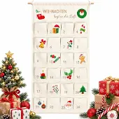 Famanu – Vulling voor adventskalender, met 24 vakken, 100x50 cm