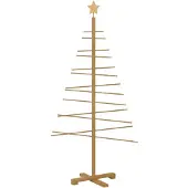 vidaXL Houten kerstboom Bruin 150 cm Bamboe