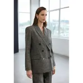 Trendyol TRENDYOLMİLLA Dames Meerkleurig Geruit Lang Regular fit Blazers