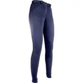 HKM Rijbroek Penny easy softline knievlak donkerblauw/donkerblauw 128
