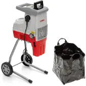 Ikra Elektro takkenhakselaar, tuinhakselaar ILH 3000 S | 3000 W | Geschikt voor takken tot 44 mm | Automatische takkeninvoer en terugvoer | Inclusief opvangbak van 45 liter en vulhulpstuk
