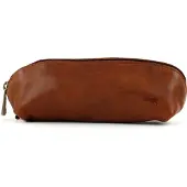 Bear design Leren Make Up / Pen Etui Tomas Cognac