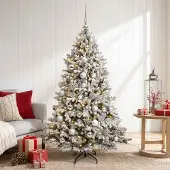 vidaXL Kunstkerstboom met Ballen 120 cm 150 LED's Warmwit