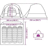 vidaXL Tent 4-persoons waterdicht groen