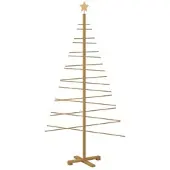vidaXL Houten kerstboom Bruin 180 cm Bamboe