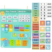 Merkloos Educatieve Wandkalender van Vilt voor Kinderen