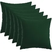 vidaXL Kussensloop 6 st HEERLEN Donkergroen 45 x 45 cm Stof