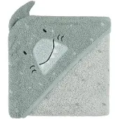 Trixie Badcape - Mr. Shark - 75x75cm - 100% Biologisch Katoen - Hooded Towel - Handig formaat