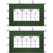 Markenlos Waterdichte, groene PVC-zijwanden, 2x3 meter, voor een partytent