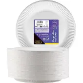 Idena Party Borden Wit 200 Stuks, 23 cm, FSC, Composteerbaar