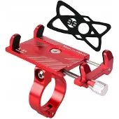 DKM Fiets Telefoonhouder - Robuust & Universeel - Rood