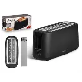 Argon Broodrooster - lang - Zwart - 1400 W - 2 sleuven