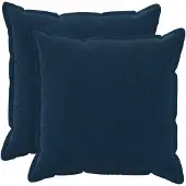 vidaXL Kussensloop 2 st HOUTEN Blauw 60 x 60 cm Microfiber Fleece