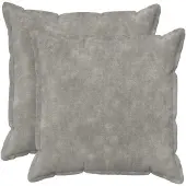 vidaXL Kussensloop 2 st HOUTEN Lichtgrijs 60 x 60 cm Microfiber Fleece