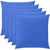 vidaXL Kussensloop 6 st HEERLEN Koninklijk Blauw 60 x 60 cm Polyester
