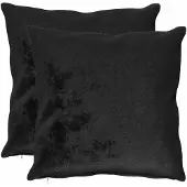vidaXL Kussensloop 2 st HEERLEN Zwart 60 x 60 cm Flanel