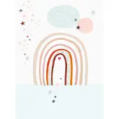 Rasch Fotobehang Regenboog & Sterren 2.80x2.00m - Kinderkamer
