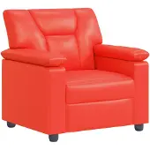 vidaXL Bank Rood 91 x 85 x 93 cm Kunstleer