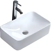 Merkloos Witte Keramische Wastafel voor Badkamer en Toilet