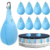 Selius Zwembadafdekking, gewichten, waterzak, 8 stuks, zwembadwaterzak voor winterbescherming