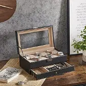 Markenlos Horlogebox met horlogekussens - Hoogwaardig design