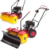 Apex 55736 Elektrische 3-in-1 veegmachine, 800 mm, 80 cm, inclusief sneeuwschuiver
