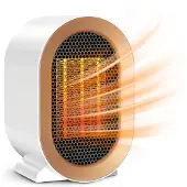 Vulpes goods Tech - Elektrische Kachel - Elektrische Verwarming voor Binnen - Ventilatorkachel - Keramische Kachel - Heater - 3 Standen - 950W - LED Indicatie - Roterend - Zwart - PRO versie