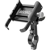 AdroitGoods Telefoonhouder Fiets & Motor – Aluminium – 360° Rotatie – Schokbestendig – Universeel – Zwart