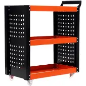 KRAFT&DELE Montagewagen met 3 planken, draagvermogen 100 kg, model 05140