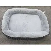 Merkloos Orthopedisch Hondenbed met Rand in Groen