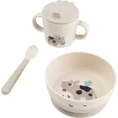 Done by Deer - Foodie First Meal Set Suction - Tiny Farm Sand
