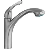 Dripio Keukenmengkraan Allegro E, uittrekbaar, stalen look, 1 stuk