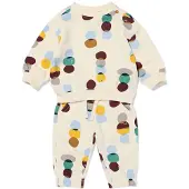 HEMA Babykledingset sweatstof abstract ecru