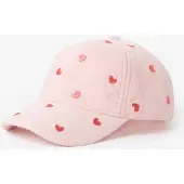 Sissy-Boy Lichtroze badstof pet met hartjes