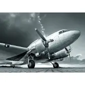 Karo-art Fotobehang Propellervliegtuig - Vliesbehang - 208 x 146 cm