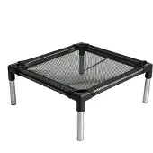 Merkloos Verhoogd Draagbaar Hondenbed met Ademend Mesh