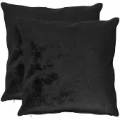 vidaXL Kussensloop 2 st HEERLEN Zwart 65 x 65 cm Flanel